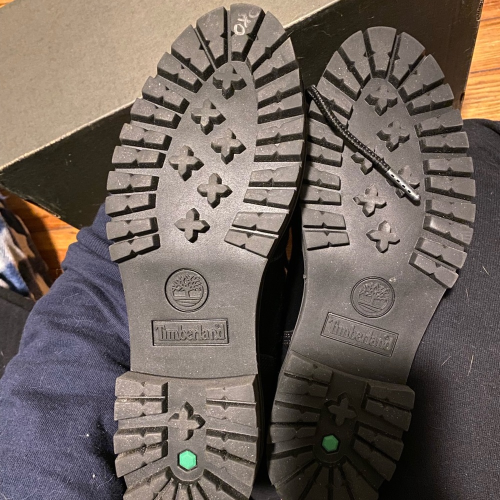 Black Furry Timberlands - NEVER WORN